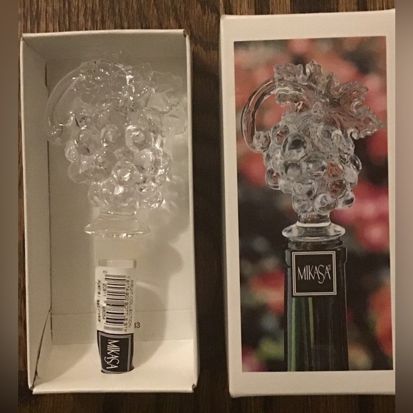 Mikasa ~ Bottle Stopper ~ Austrian Lead Crystal ~ NWT - Picture 1 of 6